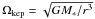 \appendix \setcounter{section}{1} \hbox{$\Omega_{\rm kep} = \sqrt{GM_\ast/r^3}$}
