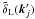 Mathematical equation: \hbox{$\tdelta_{\rm L}(\vk_j')$}