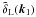 Mathematical equation: \appendix \setcounter{section}{1} \hbox{$\tdelta_{\rm L}(\vk_1)$}