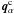 Mathematical equation: \hbox{$\vq^{\rm c}_{\alpha}$}