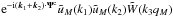 Mathematical equation: \hbox{${\rm e}^{-\ii(\vk_1+\vk_2)\cdot\vPsi^{\rm c}}\tu_M(k_1)\tu_M(k_2)\tW(k_3q_M)$}