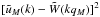 Mathematical equation: \hbox{$[\tu_M(k)-\tW(kq_M)]^2$}