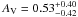Mathematical equation: \appendix \setcounter{section}{1} \hbox{$A_{\rm V}=0.59^{+0.01}_{-0.06}$}