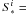 Mathematical equation: \appendix \setcounter{section}{2} \hbox{$S_*^i =$}