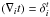 Mathematical equation: \appendix \setcounter{section}{2} \hbox{$(\nabla_i t) = \delta^t_{i}$}