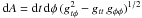 Mathematical equation: \appendix \setcounter{section}{2} \hbox{${\rm d}A = {\rm d}t\,{\rm d}\phi\,(g_{t\phi}^2 - g_{tt}\,g_{\phi\phi})^{1/2}$}