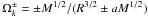 Mathematical equation: \hbox{$\Omega_k^\pm=\pm M^{1/2}/(R^{3/2}\pm aM^{1/2})$}