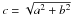 Mathematical equation: \appendix \setcounter{section}{1} \hbox{$c=\sqrt{a^2+b^2}$}