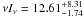 \hbox{$\nu I_\nu=12.61^{+8.31}_{-1.74}$}