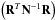 Mathematical equation: \hbox{$\left( {\bf R}^T {\bf N}^{-1} {\bf R} \right)$}