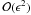 Mathematical equation: \hbox{$\mcO(\epsilon^{2})$}