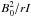 \hbox{$B_{0}^{2} / rI$}