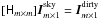 \hbox{$[\He_{m\times m}] \I^{\rm sky}_{m\times 1}= \I^{\rm dirty}_{m\times 1}$}