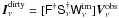 \hbox{${\I}_{\nu}^{\rm dirty} = [\Fd \Snd \Wimn] \vec{V}^{\rm obs}_{\nu} $}