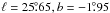 \hbox{$\ell = 25\fdg65, b = -1\fdg95$}