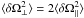 \hbox{$\langle\delta\Omega_\perp^2\rangle=2\langle\delta\Omega_\parallel^2\rangle$}