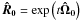 \hbox{$\boldsymbol{\hat R_0}=\exp\left(t\boldsymbol{\hat \Omega_0}\right)$}