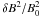 \hbox{$\delta B^2/ B_0^2$}