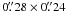 Mathematical equation: \hbox{$0\farcs28 \times 0\farcs24$}