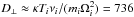 \hbox{$D_\bot\approx \kappa T_i \nu_i/(m_i \Omega_i^2)=736$}
