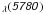 Mathematical equation: \hbox{$\mathsfsl{_{\lambda}(5780)}$}