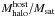 Mathematical equation: \hbox{$M_{\rm halo}^{\rm host}/M_{\rm sat}$}