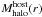Mathematical equation: \hbox{$M_{\rm halo}^{\rm host}(r)$}