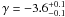 Mathematical equation: \hbox{$\gamma = -3.6^{+0.1}_{-0.1}$}