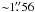 Mathematical equation: \appendix \setcounter{section}{1} \hbox{${\sim}1\farcs56$}