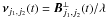Mathematical equation: \hbox{$\boldsymbol{\nu}_{j_1,j_2}(t) = \boldsymbol{B}_{j_1,j_2}^\perp(t)/\lambda$}