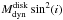 Mathematical equation: \hbox{$M_{\rm dyn}^{\rm disk}\sin^2(i)$}