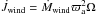 Mathematical equation: \hbox{$\dot J_{\rm wind}=\dot M_{\rm wind}\varpi_{\rm a}^2\Omega$}