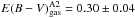Mathematical equation: \hbox{$E(B-V)_{\rm gas}^{\rm A2} = 0.30\pm 0.04$}