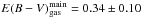 Mathematical equation: \hbox{$E(B-V)_{\rm gas}^{\rm main} = 0.34\pm 0.10$}