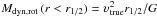 Mathematical equation: \hbox{$M_{\rm dyn,rot}\,(r<r_{1/2}) = \upsilon_{\rm true}^2 r_{1/2}/G$}