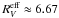 Mathematical equation: \appendix \setcounter{section}{1} \hbox{$R_V^{\rm eff}\approx6.67$}