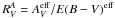 Mathematical equation: \hbox{$R_V^A = A_V^{\rm eff}/E(B-V)^{\rm eff}$}