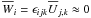 Mathematical equation: \hbox{$\mean{W}_i=\epsilon_{ijk}\mean{U}_{j,k}\approx 0$}