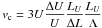 Mathematical equation: \hbox{$\displaystyle v_{\rm c} = 3U\frac{\Delta U}{U}\frac{L_{U}}{\Delta L}\frac{L_{U}}{\Lambda} $}