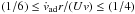 Mathematical equation: \hbox{$(1/6)\leq \dot{v}_{\rm ad}r/(Uv)\leq (1/4)$}
