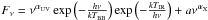 Mathematical equation: \hbox{$F_\mathrm{\nu} = \nu^{\alpha_\mathrm{UV}}\exp\left(-\frac{h\nu}{kT_\mathrm{BB}}\right)\exp\left(-\frac{kT_\mathrm{IR}}{h\nu}\right) + a\nu^{\alpha_\mathrm{X}}$}