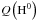 Mathematical equation: \hbox{$Q\left(\mathrm{H}^0\right)$}