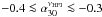 Mathematical equation: \hbox{$-0.4\la\alpha_{30}^{\nu_{\rm HFI}}\la-0.3$}