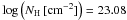 Mathematical equation: \hbox{$\log \left(N_{\rm H}\,[{\rm cm^{-2}}]\right) = 23.08$}