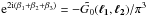 Mathematical equation: \hbox{$\expo{2\ic\br{\beta_1+\beta_2+\beta_3}} = -\tilde{G_0}(\vek{\ell_1},\vek{\ell_2}) /\pi^3$}
