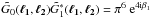Mathematical equation: \hbox{$\tilde{G}_0(\vek{\ell_1},\vek{\ell_2}) \tilde{G}_1^*(\vek{\ell_1},\vek{\ell_2}) = \pi^6 \expo{4\ic \beta_1}$}