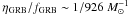 Mathematical equation: \hbox{$\eta_{\rm GRB}/f_{\rm GRB} \sim 1/926~M_{\odot}^{-1}$}