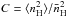 Mathematical equation: \hbox{$C = \langle n_{\rm H}^2\rangle/\bar{n}_{\rm H}^2$}