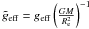 Mathematical equation: \hbox{$\tilde g_\mathrm{eff}=g_\mathrm{eff}\left(\frac{GM}{R_{\rm e}^2}\right)^{-1}$}