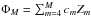 Mathematical equation: \hbox{$\Phi_M=\sum_{m=4}^M c_m Z_m$}
